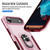 iPhone Air Pioneer Armor Heavy Duty PC + TPU Phone Case with Holder - Pink+Rose Red