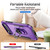 iPhone Air Pioneer Armor Heavy Duty PC + TPU Phone Case with Holder - Purple+Black