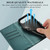 iPhone Air PU Genuine Leather Texture Embossed Line Phone Case - Green