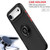 iPhone Air Q Shadow 1 Series TPU + PC Phone Case with Ring - Black+Red