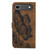 iPhone Air Retro Skin Feel Butterflies Embossing Horizontal Flip Leather Phone Case - Brown