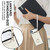 iPhone Air Rhombic Texture Card Bag Phone Case with Long Lanyard - White iPhone Air Rhombic Texture Card Bag Phone Case with Long Lanyard - White