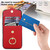 iPhone Air Ring Holder RFID Card Slot Phone Case - Red iPhone Air Ring Holder RFID Card Slot Phone Case - Red