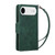 iPhone Air Rivet Buckle 9 Cards Three Fold Leather Phone Case - Green iPhone Air Rivet Buckle 9 Cards Three Fold Leather Phone Case - Green