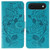 iPhone Air Rose Butterfly Embossed Leather Phone Case - Blue iPhone Air Rose Butterfly Embossed Leather Phone Case - Blue