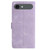 iPhone Air Rose Flower Embossing Pattern Leather Phone Case - Light Purple