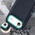 iPhone Air Rugged PC + Silicone Phone Case with Holder - Dark Blue+Light Green iPhone Air Rugged PC + Silicone Phone Case with Holder - Dark Blue+Light Green