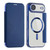 iPhone Air Shield MagSafe RFID Anti-theft Leather Phone Case - Dark Blue iPhone Air Shield MagSafe RFID Anti-theft Leather Phone Case - Dark Blue
