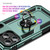 iPhone Air Shockproof TPU Hybrid PC Phone Case with Holder - Dark Green