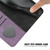 iPhone Air Side Buckle Double Fold Hand Strap Leather Phone Case - Purple