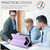 iPhone Air Side Buckle Magnetic Frosted Leather Phone Case - Purple iPhone Air Side Buckle Magnetic Frosted Leather Phone Case - Purple