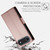 iPhone Air Side Buckle Magnetic Frosted Leather Phone Case - Rose Gold