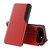 iPhone Air Side Display Flip Leather Phone Case - Red