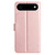 iPhone Air Silk Texture Horizontal Flip Leather Phone Case - Rose Gold