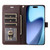 iPhone Air Six Card Slots Buckle Leather Phone Case with Lanyard - Coffee
