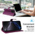 iPhone Air Six Card Slots Buckle Leather Phone Case with Lanyard - Purple iPhone Air Six Card Slots Buckle Leather Phone Case with Lanyard - Purple