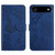 iPhone Air Skin Feel Butterfly Embossed Flip Leather Phone Case - Blue