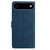 iPhone Air Skin Feel Embossed Feather Leather Phone Case - Dark Blue