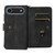 iPhone Air Skin Feel Multi Card Slots Zipper Wallet Leather Phone Case - Black