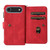 iPhone Air Skin Feel Multi Card Slots Zipper Wallet Leather Phone Case - Red