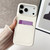 iPhone Air Skin Feel Sheepskin Card Slot Phone Case - White