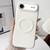 iPhone Air Skin Feel Sheepskin MagSafe Magnetic Phone Case - White iPhone Air Skin Feel Sheepskin MagSafe Magnetic Phone Case - White
