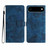 iPhone Air Skin-feel Embossed Butterfly Leather Phone Case - Blue