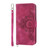 iPhone Air Skin-feel Flowers Embossed Wallet Leather Phone Case - Wine Red iPhone Air Skin-feel Flowers Embossed Wallet Leather Phone Case - Wine Red