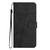iPhone Air Skin-feel Stitching Leather Phone Case - Black
