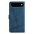 iPhone Air Skin-feel Stitching Leather Phone Case - Blue