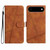 iPhone Air Skin-feel Stitching Leather Phone Case - Brown