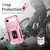 iPhone Air Sliding Camshield Holder Phone Case - Pink + Rose Red