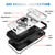 iPhone Air Sliding Camshield TPU + PC Phone Case with Holder - White+Black