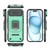 iPhone Air Sliding Camshield TPU + PC Shockproof Phone Case with Holder - Green