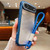 iPhone Air Solid Color Edge Transparency Acrylic TPU Phone Case with Wrist Strap - Royal Blue