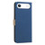 iPhone Air Splicing Color Hollow Flower Pattern RFID Leather Phone Case - Dark Blue
