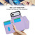 iPhone Air Splicing Rhombic Texture Card Bag Phone Case with Long Lanyard - Purple iPhone Air Splicing Rhombic Texture Card Bag Phone Case with Long Lanyard - Purple