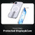 iPhone Air Star Shine Series TPU + PC MagSafe Phone Case with Fold Holder - Transparent
