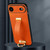 iPhone Air SULADA Tide Cool Series PC Hybrid Leather Texture Skin Feel Phone Case - Orange