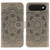 iPhone Air Sun Mandala Embossing Leather Phone Case - Grey