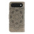 iPhone Air Sun Mandala Embossing Leather Phone Case - Grey