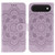 iPhone Air Sun Mandala Embossing Leather Phone Case - Purple