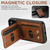iPhone Air Suteni H02 Leather Wallet Stand Back Phone Case - Brown