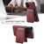 iPhone Air Suteni H15 MagSafe Oil Eax Leather Detachable Wallet Back Phone Case - Red
