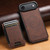 iPhone Air Suteni H17 Litchi Texture Leather MagSafe Detachable Wallet Phone Case - Brown