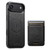 iPhone Air Suteni H17 Oil Eax Leather MagSafe Detachable Wallet Phone Case - Black