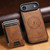 iPhone Air Suteni H17 Oil Eax Leather MagSafe Detachable Wallet Phone Case - Brown iPhone Air Suteni H17 Oil Eax Leather MagSafe Detachable Wallet Phone Case - Brown