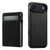 iPhone Air Suteni H19 Litchi Grain 2-in-1 MagSafe Removable Card Box Back Phone Case - Black