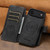 iPhone Air Suteni Q05 2-in-1 Multi-function Detachable Wallet MagSafe Phone Case - Black