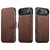 iPhone Air Suteni Q05 2-in-1 Multi-function MagSafe Wallet Litchi Leather Phone Case - Brown